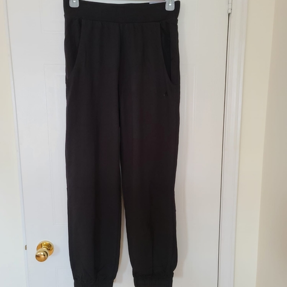 Addidas Women's Verve Fleece Pants Black Small - Picture 1 of 5